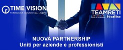 Nuova partnership tra Time Vision e Teamreti Italia